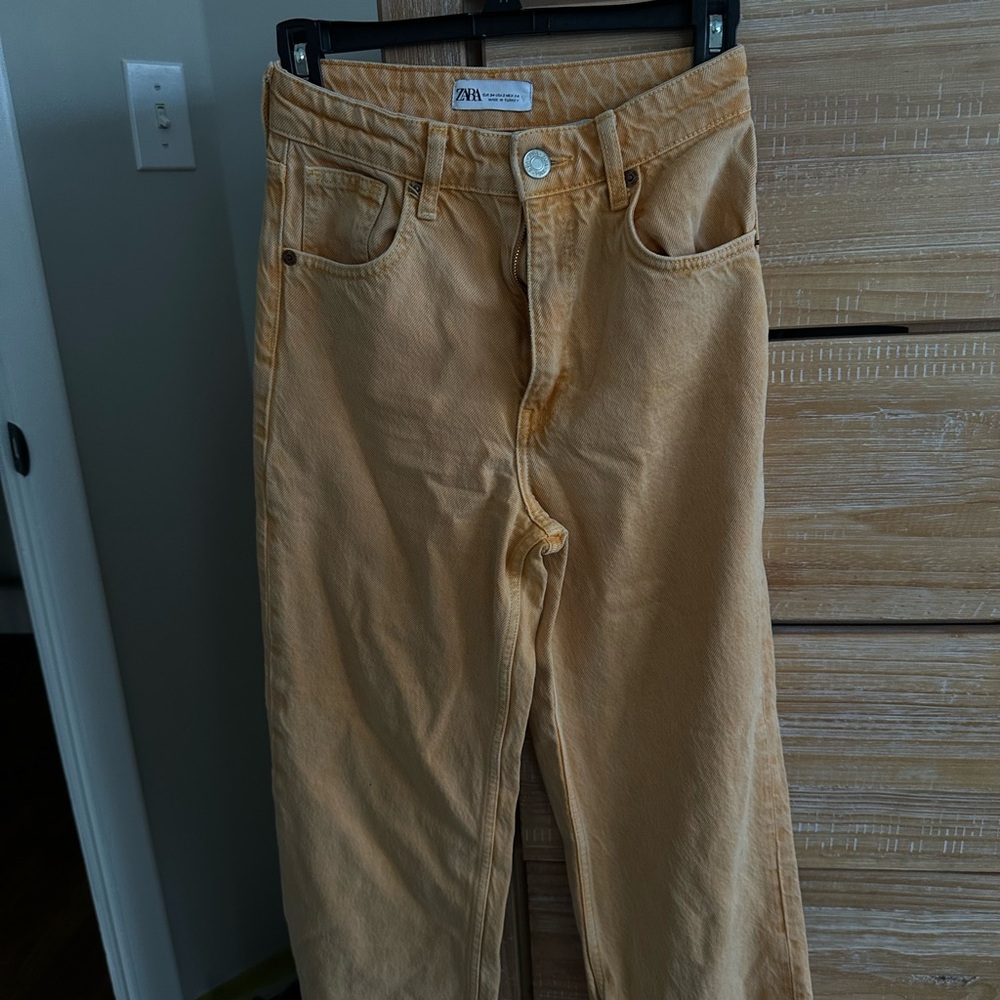 Zara orange jeans. Size 2